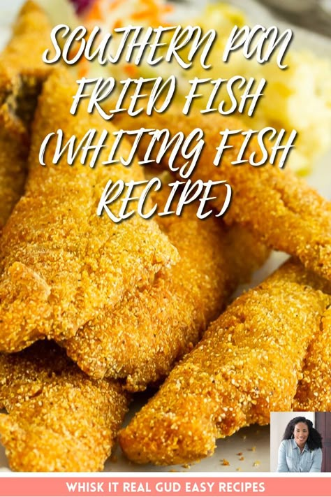 Southern Pan Fried Fish Fried White Fish, Southern Fried Fish, Pan Fried Fish Recipes, Whiting Fish, Fried Catfish Recipes, Fish Fried, Fish Batter Recipe, Haddock Recipes, Seafood Dish Recipes