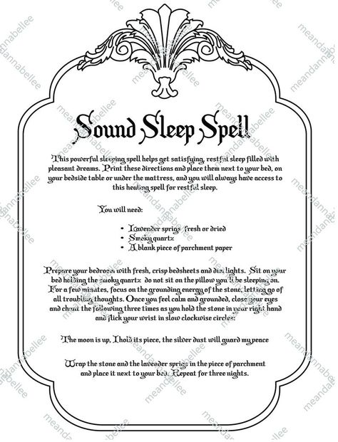 Sleep Magic Spell, Spell For Good Sleep, Restful Sleep Spell, Sleep Jar Spell, Sleep Protection Spell, Sleep Spells Witchcraft, Dream Spells Witchcraft, Spells Witchcraft Real, Healing Spells Witchcraft