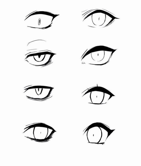 Bocas Anime, Mata Manga, Cute Eyes Drawing, Drawing Hands, Eye Drawing Tutorials, Drawing Eyes, Eyes Drawing, Seni Dan Kraf, Drawing Expressions