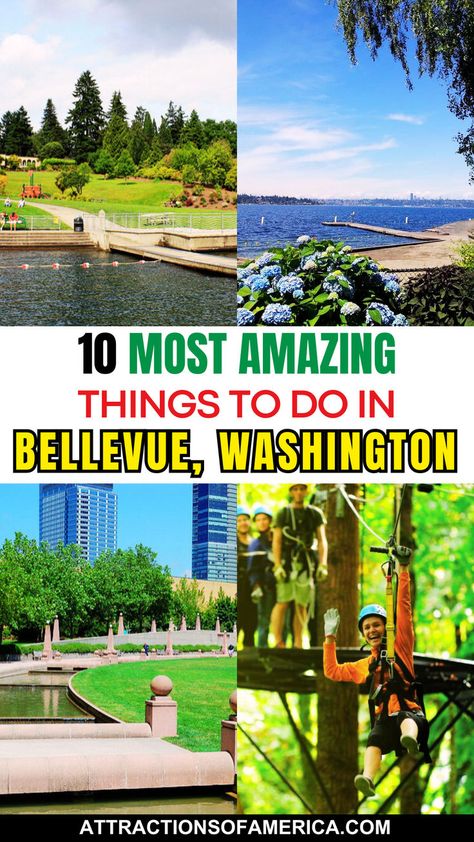 10 most amazing things to do in Bellevue, Washington. Washington Things To Do, Bellevue Washington, Washington Travel, Lake Washington, On The Edge, Tourist Attraction, Travel Usa, Art Museum, Places To Go