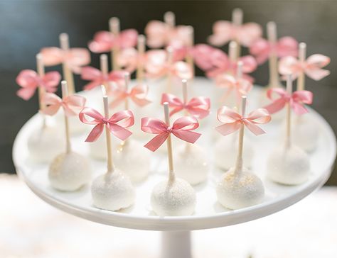 Ali Fedotowsky's Blush Baby Shower - Inspired by This Pink Cake Pops, Bow Baby Shower, Ballerina Birthday Parties, Outdoor Baby Shower, Pink Birthday Party, Ballerina Birthday, Outdoor Baby, Shower Bebe, Pink Birthday