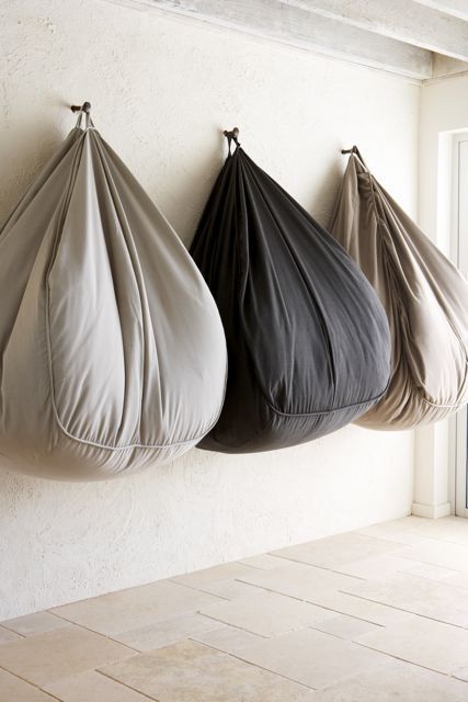 (8) Haha, so if we end up with tons of bean bags because couches are so expensive... at least we can hang them up. ;) | Workspace Inspo | Pinterest Eco Outdoor, Outdoor Bean Bag, Rooms Ideas, Theatre Room, Theater Room, Bean Bags, Movie Room, Lounge Room, Media Room