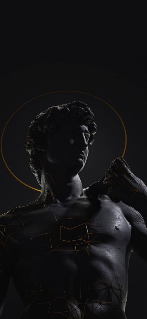 Sculpture David, Michelangelo David, David Michelangelo, Wallpaper Iphone Ios7, Creative Advertising Design, The David, Gold Pin, Graphic Arts, Creative Advertising