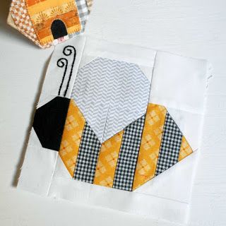 Bumble Bee Quilt Block Patterns, Homespun Quilts, Bee Quilts, Bee Quilt, Farm Quilt, Bee In My Bonnet, Paper Pieced Quilt, Lori Holt, Bird Quilt