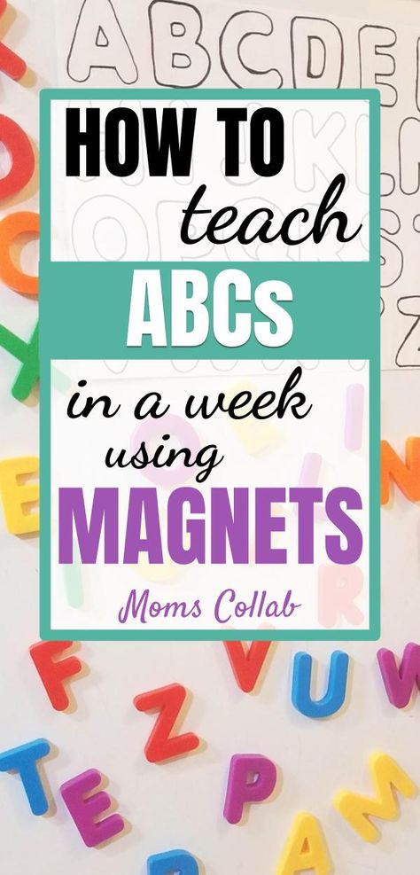 Abc Activities Preschool, Learning Challenge, Letter Magnets, Magnet Letters, Teaching Abcs, Educational Games For Toddlers, Abc Preschool, Abc Learning, Abc Activities