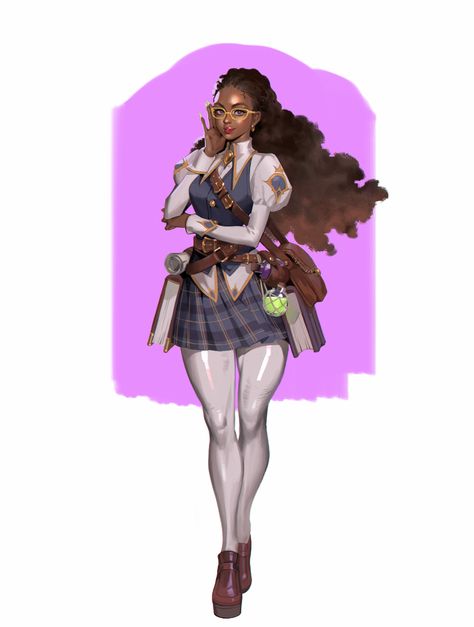 ArtStation - Magical school uniform, Sora Kim Magical School Uniform, School Uniform Ideas, Magical School, Witch School, Academy Uniforms, Uniform Ideas, Fantasy Witch, Roleplay Characters, Paintings And Drawings