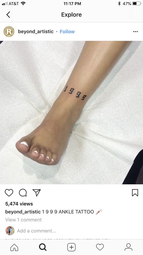 Tattoo Tibia, Tattoo Spots, Spots On Legs, Birthday Tattoo, Edgy Nails, Ankle Tattoo, Foot Tattoos, Tattoo Placement, Tattoos And Piercings