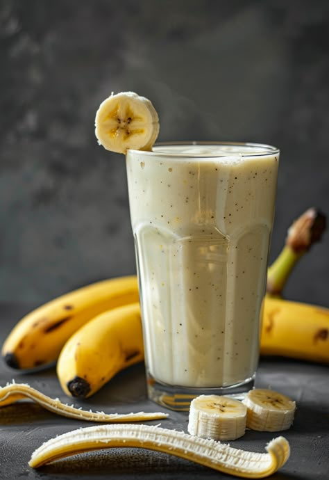 Learn How to Cook Banana Milkshake Recipe For Free | Recipes You'll Love, Made Easy! Milkshake Banana, Nesquik Recipes, Banana Milk Shake, Healthy Fruit Juice, Banana Milkshake Recipe, Caleb Martin, Local Drinks, Most Popular Recipes On Pinterest, Trendy Recipes