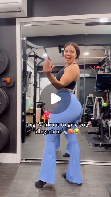 Walessa Munoz on Instagram: "It's givinggggg 🤣🤌🏼 this is my go to barbell leg workout to tone the glutes and thighs. If you can, increase the weight and decrease the reps for some progressive overload.  Squats, good mornings, reverse lunges, pulse sumo squats, deadlifts, and glute bridge.   For more assistance with your workouts, fill out the link in my bio for access to my app with workouts and meal plan.   #coachwale #fitmom #legday #gluteworkout #curvyfitness #natural" Barbell Leg Workout, Glute Workout Routine, Progressive Overload, Glute Workout, Sumo Squats, Reverse Lunges, Glute Bridge, Toning Workouts, Glutes Workout