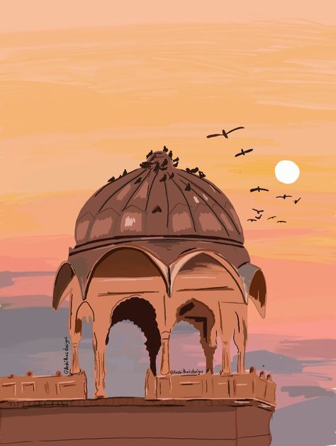 #jaipur #rajasthan #illustration #art Jaipur Painting Art, Rajasthan Illustration Art, Rajasthan Wallpapers, Udaipur Paintings, Rajasthan Sketch, Rajasthan Background, Jaipur Drawing, Udaipur Illustration, Rajasthan Logo