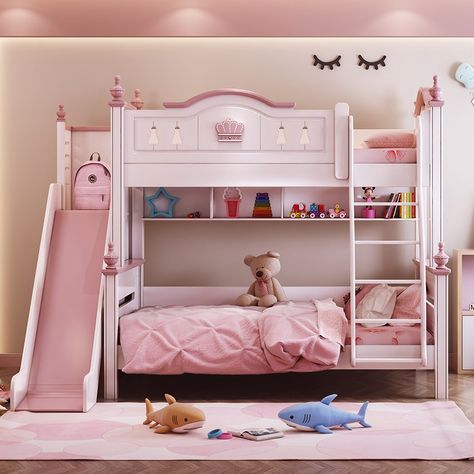 Online Shopping at a cheapest price for Automotive, Phones & Accessories, Computers & Electronics, Fashion, Beauty & Health, Home & Garden, Toys & Sports, Weddings & Events and more; just about anything else Enjoy ✓Free Shipping Worldwide! ✓Limited Time Sale ✓Easy Return. Princess Bunk Beds, Oak Bunk Beds, Modern Bunk, Princess Bedrooms, Bed Mattress Sizes, Bunk Bed With Slide, Girls Bedroom Furniture, Baby Furniture Sets, Childrens Bedroom Furniture