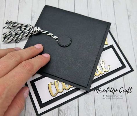 Graduation Cards Homemade, Stampin Up Graduation Cards, Couple Cards, Graduation Card Boxes, Graduation Cards Handmade, Graduation Card Messages, Grad Cards, Graduation Diy, Easel Cards