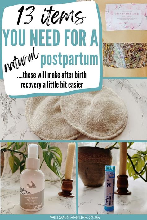 Holistic Postpartum Care, Home Birth Necessities, Postpartum Aesthetic, Pads For After Birth, Natural Stool Softener, Ayurvedic Postpartum, Holistic Postpartum, Diy Postpartum, Postpartum Prep