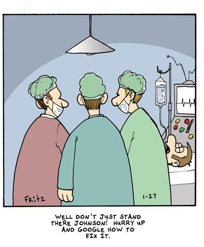 Technology in the operating room. Medical Doodles, Operating Room Nurse Humor, Operating Room Humor, Medical Funny, Surgery Humor, Laugh Cartoon, Quotes Funny Life, Getting Older Humor, Hospital Humor