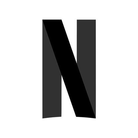 Netflix logo with the same proportions as the original but the color scheme is black on white Netflix Logo, App Logos, N Logo, App Logo, Logo Black, Color Scheme, Color Schemes, The Original, ? Logo