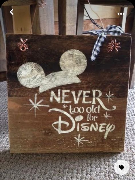 Never Too Old For Disney, Casa Disney, Disney Diy Crafts, Disney Christmas Decorations, Disney Room Decor, Disney Sign, Disney Rooms, Disney Wall, Disney Home Decor