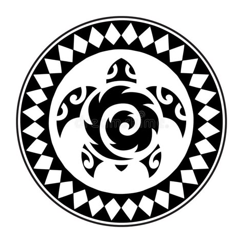 Polynesian Turtle Tattoo Design, Arte Trash Polka, Emblem Illustration, Circle Tattoo Design, Chris Tattoo, Turtle Logo, Symbols Tattoos, Sea Logo, Polynesian Turtle