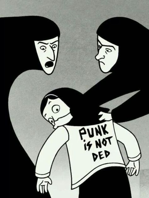 Research paper connected with novel. Instead of Mockingbird, select from: Marjane Satrapi's Persepolis, Gene Luen Yang's American Born Chinese, Elie Wiesel's Night, etc. Challenging culture? Punk Is Not Dead, Punks Not Dead, Arte Punk, I Love Cinema, Bd Comics, Arte Inspo, Graphic Novel, Comic Art, Literature