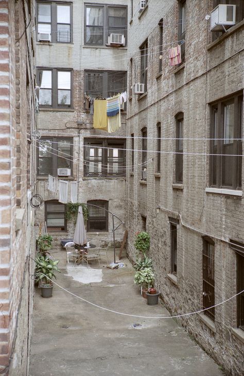 Alley with clotheslines in Bensonhurst, Brooklyn. Bensonhurst Brooklyn, Clothes Line, Brooklyn, Building, Drawings