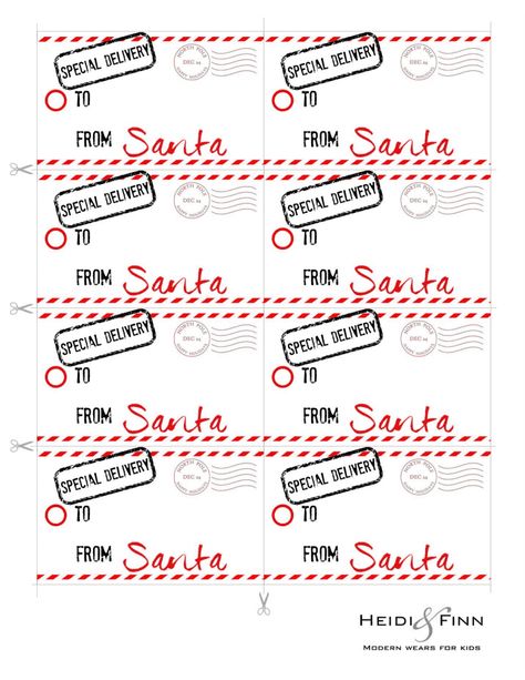 Santa gift tags Free Printable Santa Gift Tags, Santa Gift Tags Printable, Santa Label, Santa Tags, Santa Tag, Santa Gift Tags, Free Printable Gift Tags, Christmas Gift Tags Printable, Free Gift Tags