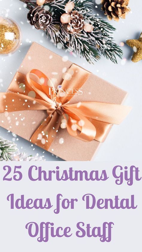 We have put together a list of 25 gift ideas to help you choose the best Christmas gifts for dental employees that demonstrate how much you genuinely care. Dental Office Gift Basket Ideas, Dental Gifts Ideas Diy, Dental Office Christmas Gifts, Gift Basket Ideas For Dental Office, Dental Office Gifts, Dental Office Christmas Tree, Marketing Ideas For Dental Office, Gifts For Referring Dental Offices, Office Christmas Presents