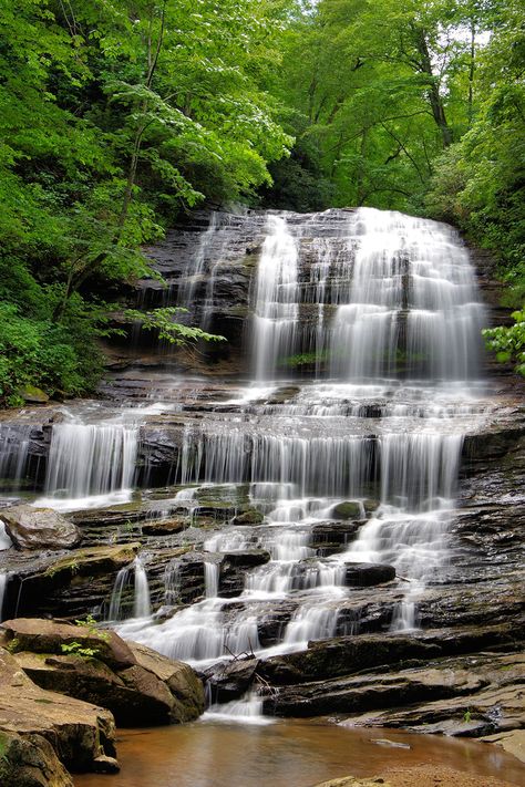 Pearson's Falls near Tryon and Saluda - in the North Carolina mountains. 90-foot waterfall. Saluda North Carolina, Last Minute Vacation Deals, Ricketts Glen, Kashmir Tour, North Carolina Vacations, Disney Travel Agents, Waterfall Pictures, Best Travel Backpack, Disney Travel