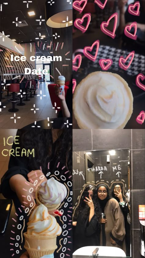 Ice Cream Date With Friends, Ice Cream Poses Instagram, Ice Cream Photography Instagram, Ice Cream Date Couple, Ice Cream Date Aesthetic, Polar Bear Ice Cream, Ice Cream Pictures, Vlog Ideas, Ice Cream Videos