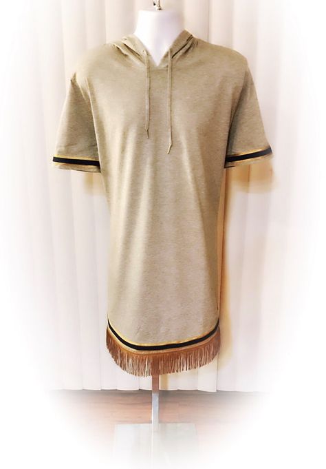 Mens Fringed Hooded Short Sleeve Shirt with side zippers. Hebrew Clothing, Hebrew Israelite Clothing, African Shirts For Men, Hebrew Israelite, Modern Hijab Fashion, Royalty Aesthetic, African Clothing For Men, African Shirts, Clothing Men