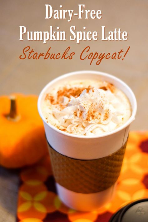 Pumpkin Spice Latte Recipe Starbucks, Pumpkin Spice Latte Starbucks, Dairy Free Whipped Topping, Pumpkin Spice Latte Recipe, Starbucks Pumpkin Spice Latte, Starbucks Pumpkin Spice, Pumpkin Spiced Latte Recipe, Starbucks Pumpkin, Vegan Drinks