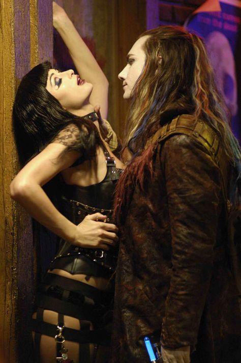 A photo of Amber Sweet and Graverobber. God I love "Graverobber" Terrance Zdunich.Paris Hilton is so lucky. Repo The Genetic Opera, Amber Sweet, Rock Opera, Arte 8 Bits, Musical Movies, Couple Aesthetic, Genetic, Couples Photoshoot, Pose Reference