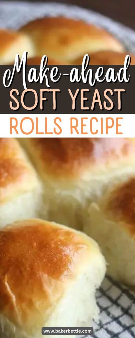 Refrigerator Yeast Rolls Recipe, Soft Yeast Rolls Recipe, Refrigerator Rolls Recipe, Soft Yeast Rolls, Easy Homemade Dinner Rolls, Easy Homemade Dinner, Dinner Rolls Recipe Homemade, Roll Dough Recipe, Rolls Dinner