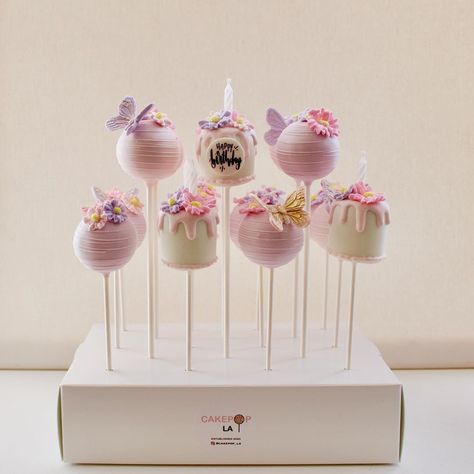 Butterfly Cake Pops Birthday, Fairy Cake Pops, Butterfly Cake Pops, 23 Birthday, Birthday Cake Pops, Butterfly Cake, Twin First Birthday, Fairy Cake, 23rd Birthday