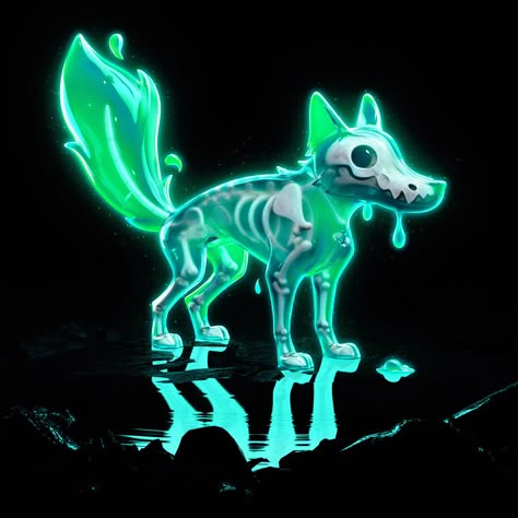 Ghost Drawing, Cool Dude, Ghost Dog, Cute Fantasy Creatures, Anime Animals, Creature Concept Art, Be Cool, Creature Concept, Send It