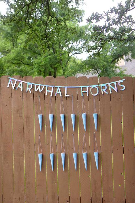 Let's Party Like Narwhals! | CatchMyParty.com Narwhal Themed Birthday Party, Narwhal And Jelly Birthday Party, Narwal Birthday Party, Narwhal And Jelly, Narwhal Birthday Party, Belton Texas, Narwhal Party, Whale Party, Arctic Explorer