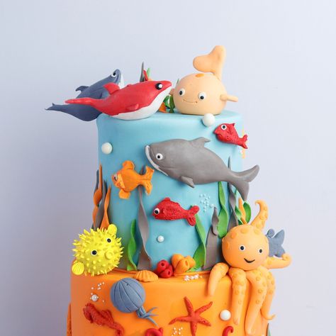 Dive into sweetness with our Two Tier Underwater Delight Cake! The best kids' birthday cake made with top ingredients. Make your child's special day even more memorable! DMs/Call 01322-555996 #cakeindhaka #cakedesign #cakelover #cakedecorating #undersea Unique Birthday Cake, Cheesecake Wedding Cake, Pastry Kitchen, Cake Kids, Unique Birthday Cakes, Shark Cake, Underwater Theme, Kids Treat, Spiderman Cake