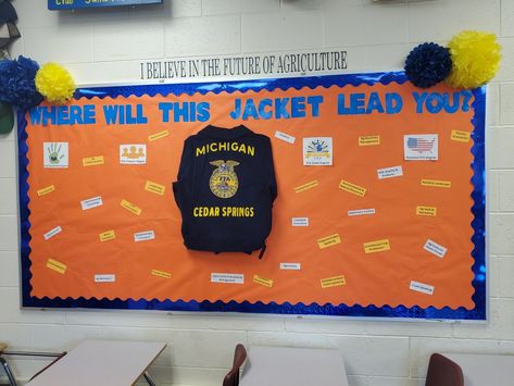 Ffa Bulliten Board, Ffa Room Decor, Ag Teacher Bulletin Boards, Ag Classroom Bulletin Boards, Agriculture Bulletin Board Ideas, Ffa Board Ideas, Ffa Bulletin Boards Ideas High Schools, Ffa Bulletin Boards Ideas, Ffa Bulletin Boards