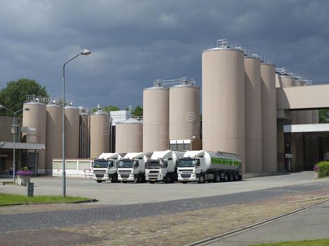 Milk Factory, Paris Travel Photography, Milk Powder, Urban Farming, Stock Photography Free, Powdered Milk, Stock Images, Milk, Trucks