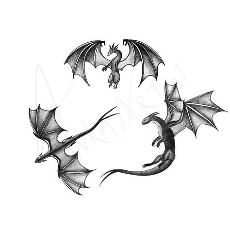 Dragon Tattoo Drawing, Game Of Thrones Tattoo, Small Dragon Tattoos, Small Dragon, Flying Tattoo, Tattoo Filler, Dragon Tattoo For Women, Dragon Tattoos, Tattoo Templates