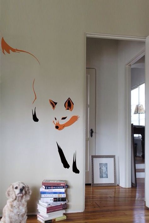 Fox Fox Decor, Fox Tattoo, Wall Tattoo, Fox Art, Banner Printing, Simple Ideas, Wall Graphics, New Room, Spice Up