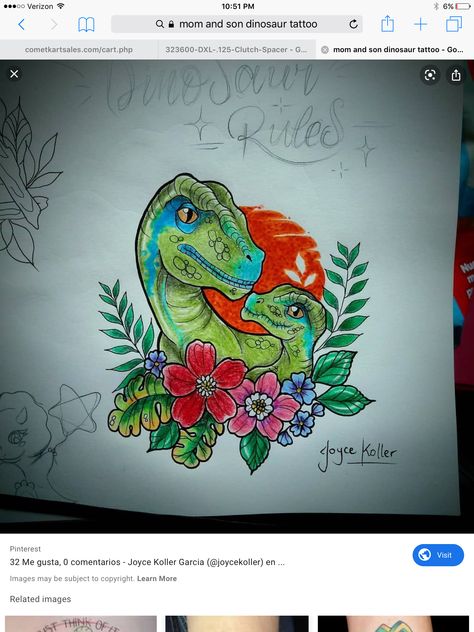 William Tattoo, Son Tattoos, Mother Son Tattoos, Dinosaur Tattoo, Dinosaur Room Decor, Dinosaur Tattoos, Dinosaur Room, Instagram Mom, Traditional Tattoo Sleeve