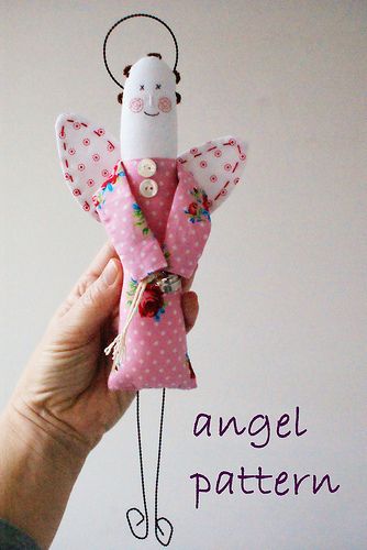 angel Fabric Angels Pattern, Primitive Angel, Christmas Sewing Patterns, Angel Pattern, Christmas Angel Crafts, Diy Angels, Free Angel, Angel Crafts, Angel Doll