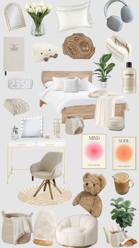 Vanilla Girl Bedroom, Room Decor White, Room Decor Preppy, Inspo Wallpaper, Incredible Wallpaper, Room Wishlist, Beach Room Decor, Ideas Habitaciones, White Room Decor