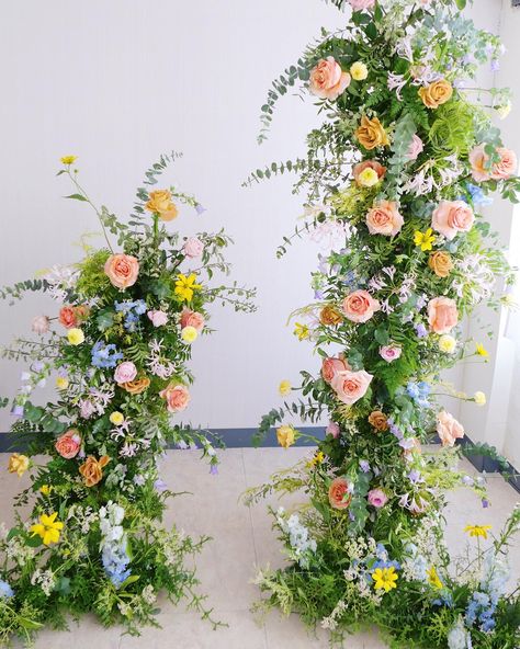 Flower Arch Ideas, Standing Ceremony, Wedding Flower Arch, Birch Wedding, Arch Ideas, Floral Arch Wedding, Flower Arch, Bridal Shower Flowers, Wedding Arch Flowers