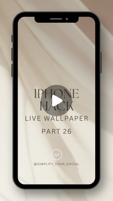 Danielle • Instagram Growth & Digital Marketing on Instagram: "Live wallpaper iPhone hack 🚨🚨🚨🚨

First follow @simplify_your_social ❤️

✅ Want my step by step strategy on how I went from 0 to 18K followers in just 8 weeks, and made $10.5K?  Comment “ME” and I’ll send it over to you! ✅ 

Head into your camera roll and choose a live photo. Hit the share button and then you can set this as your wallpaper. 
You can choose to leave the live on to make a live wallpaper or you can turn the live off at any time by long holding your wallpaper and choosing customize. When you go to your lock screen, you willhave a fun live wallpaper!!! 

How fun is this?! 

Follow @simplify_your_social for more Instagram and iPhone hacks!! 

#Reelsideas #reelsstrategy #instagramgrowth #instagramforbusiness #howto How To Make Live Wallpaper Iphone, Live Wallpaper Ipad, Live Photo Iphone Wallpaper, Seo Instagram, Iphone Hack, Iphone Information, Ipad Ideas, Wallpaper Aesthetics, Lock Screen Wallpaper Iphone