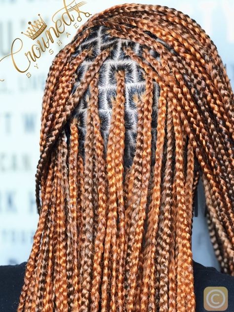 ✨KNOTLESS BRAIDS ✨ #hairdesign #easyhairstyle #hairideas Ginger Braids, Braids Color, Colored Box Braids, Colored Braids, Braids Hairstyles Pictures, Cool Braids, Braided Hairstyles Updo, Knotless Braids, African Braids Hairstyles