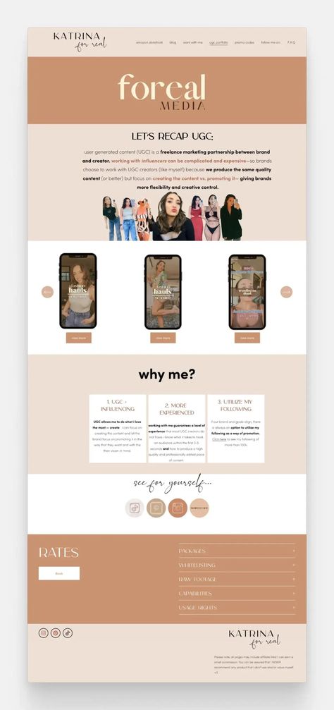 10 UGC Portfolio Examples & How to Create Yours Easily Webpage Design Layout, Portfolio Examples, Freelance Marketing, Webpage Design, Aesthetic Images, Portfolio Website, Layout Design, To Create, Create Your