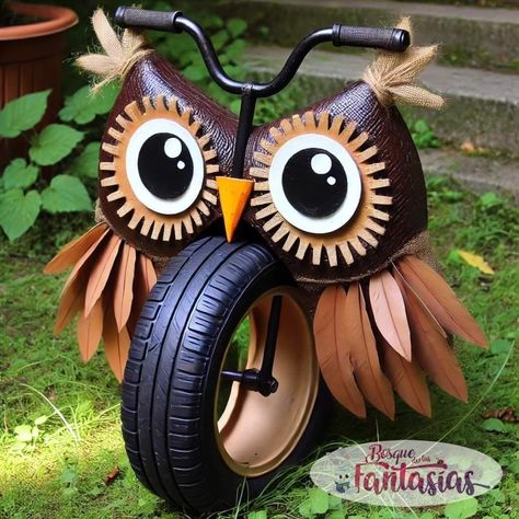 Repurposed Tires, Tired Animals, Tire Projects, Tires Ideas, Repurposed Tire, Tire Craft, Tire Art, Apple Activities, Used Tires