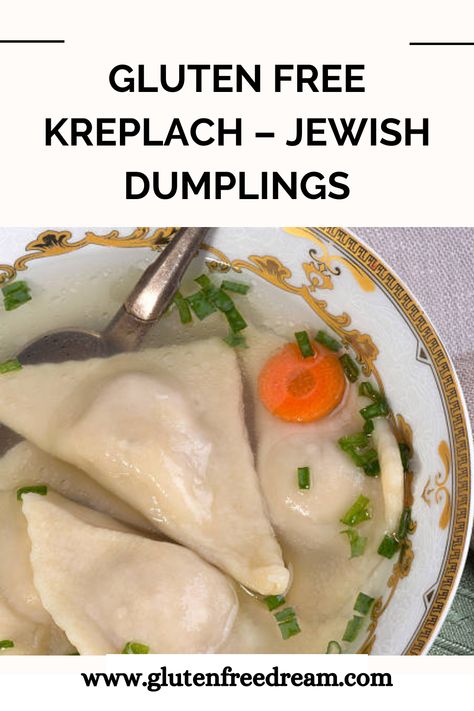 Jewish Dumplings, Kreplach Dough Recipe, kreplach Gluten Free Hannukah Recipes, Kreplach Recipe, Healthy Hanukkah Recipes, Jewish Food Recipes, Gluten Free Challah, All Purpose Flour Recipes, Hannukah Recipes, Gluten Free Dumplings, Hanukkah Recipes