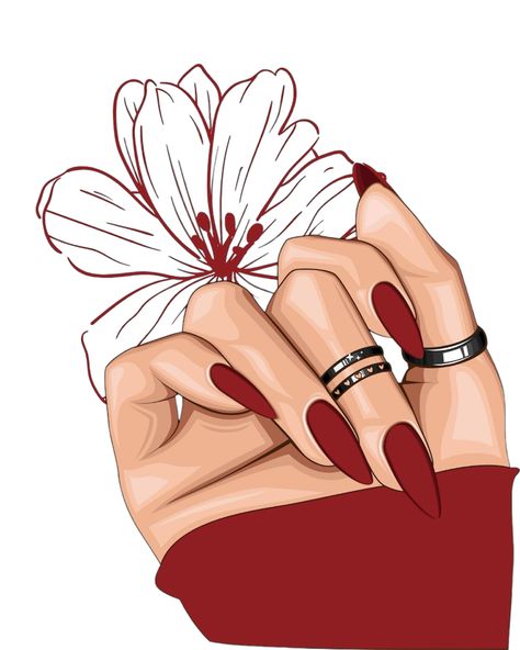 Red Flower Nail Art, Background Nails, Instagram Hilight Ideas, Qatar National Day, Women In Iran, Logo Nail, Instagram Branding Design, Wallpaper Wall Decor, Nail Art Pictures