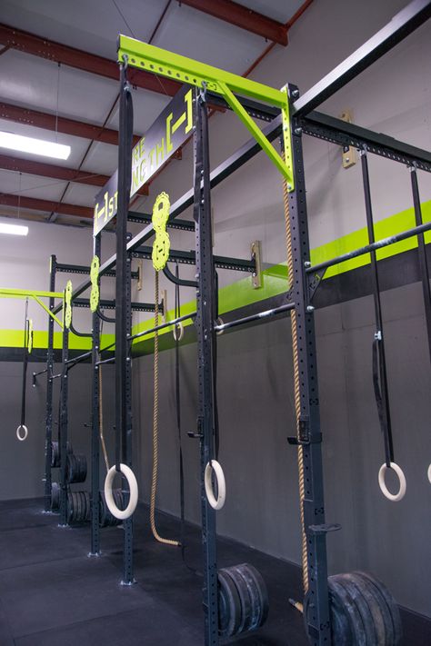 Crossfit Box Design, Commercial Gym Design, Crossfit Equipment, Home Gym Setup, Crossfit Box, Diy Home Gym, Gym Setup, Crossfit Training, Gym Ideas